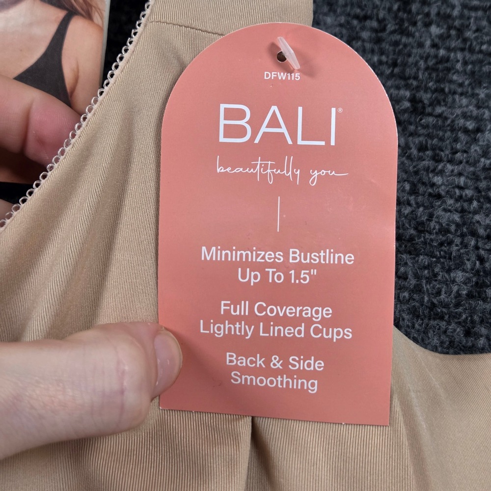 Bali Smoothing Minimizer Underwire Bra Size 36DDD Nude Full Coverage‎ Lined - Picture 4 of 9